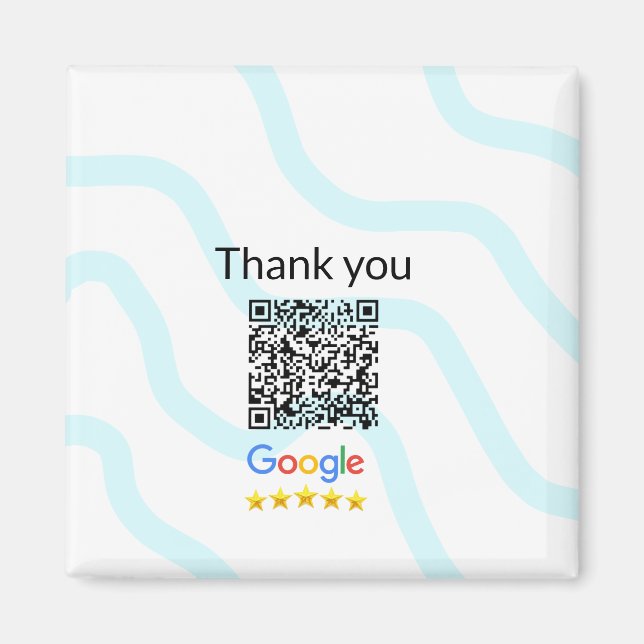 Simple minimal q r code add logo scan code name we magnet (Front)
