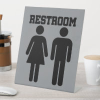 Simple Minimal Restroom Bathroom Toilet