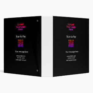 Simple minimal scan to pay Add QR logo website ema Binder