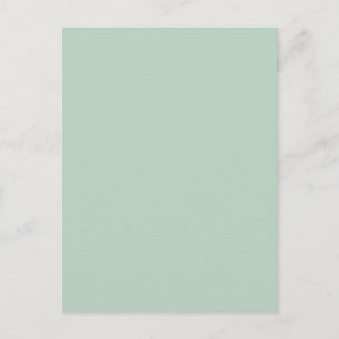 simple minimal solid color custom green gray boho  postcard