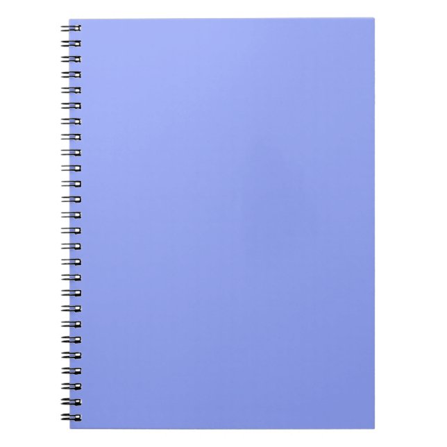 simple minimal solid colour custom blue pastel ad notebook (Front)
