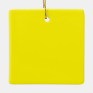 simple minimal solid colour custom ceramic ornament