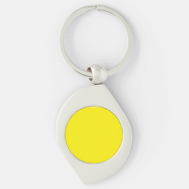 simple minimal solid colour custom      keychain (Front)