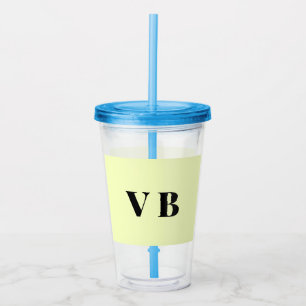 simple minimal solid colour custom pastel custom acrylic tumbler