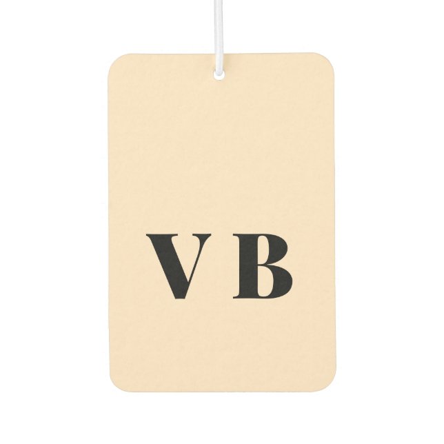 simple minimal solid colour custom pastel custom  air freshener (Front)