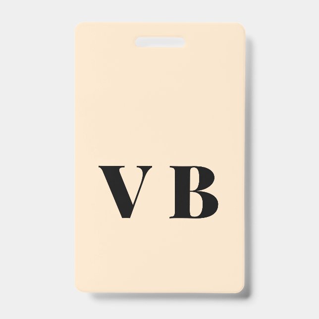 simple minimal solid colour custom pastel custom  badge (Front)