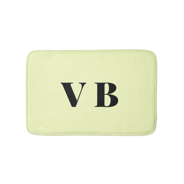 simple minimal solid colour custom pastel custom  bath mat (Front)