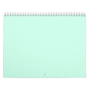 simple minimal solid colour custom pastel custom  calendar