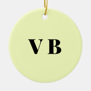 simple minimal solid colour custom pastel custom ceramic ornament