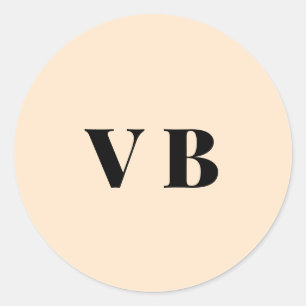 simple minimal solid colour custom pastel custom  classic round sticker