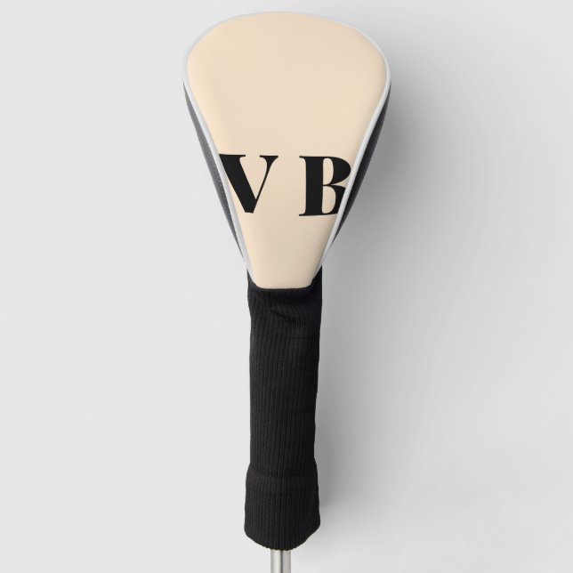 simple minimal solid colour custom pastel custom  golf head cover (Front)