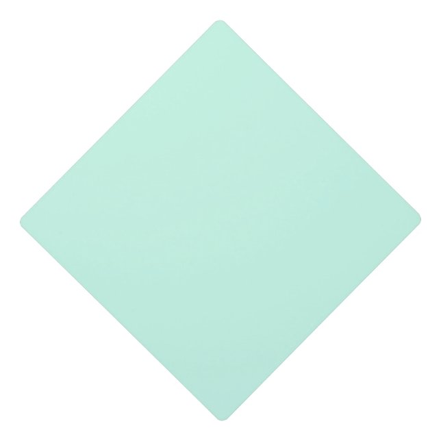 simple minimal solid colour custom pastel custom  graduation cap topper (Front)