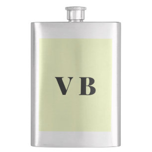 simple minimal solid colour custom pastel custom hip flask