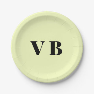 simple minimal solid colour custom pastel custom  paper plate