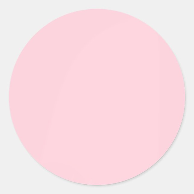 simple minimal solid colour custom pastel custom t classic round sticker (Front)