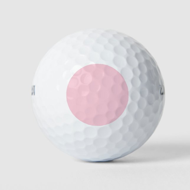 simple minimal solid colour custom pastel custom t golf balls (Front)