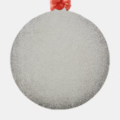 simple minimal solid colour custom pastel custom t metal ornament (Back)