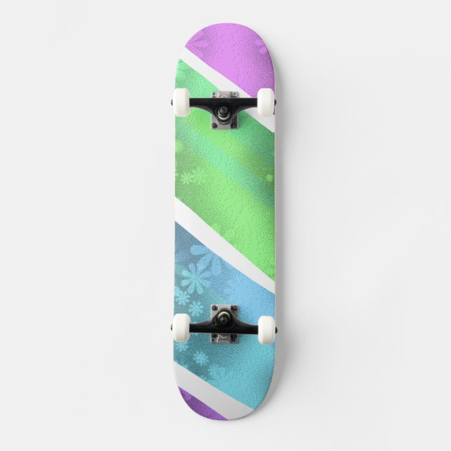 simple minimal solid colour custom personalized  skateboard (Front)