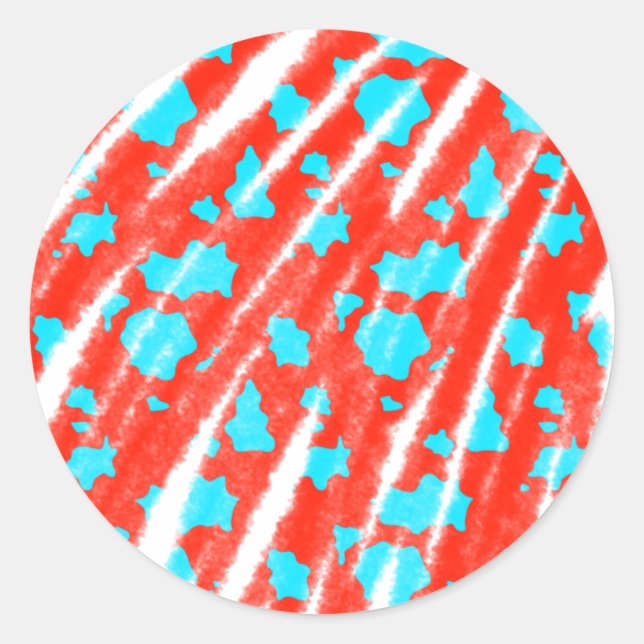 simple minimal solid colour custom personalized th classic round sticker (Front)
