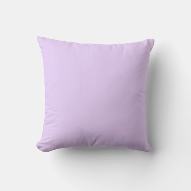 simple minimal solid colour custom purple pastel a throw pillow (Front)