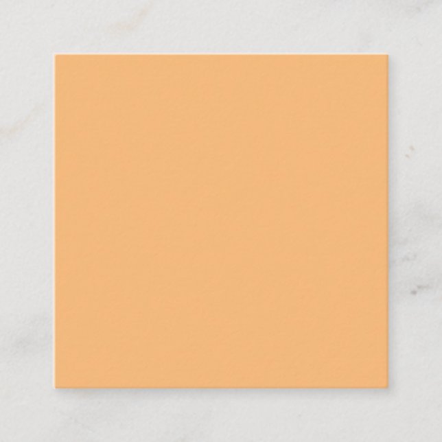simple minimal solid colour custom      square business card (Front)