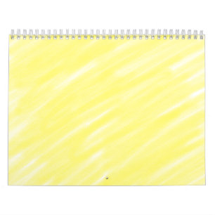 simple minimal solid colour custom yellow pastel a calendar