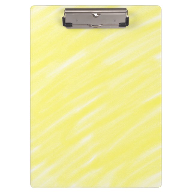 simple minimal solid colour custom yellow pastel a clipboard (Front)