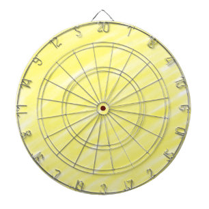 simple minimal solid colour custom yellow pastel a dartboard