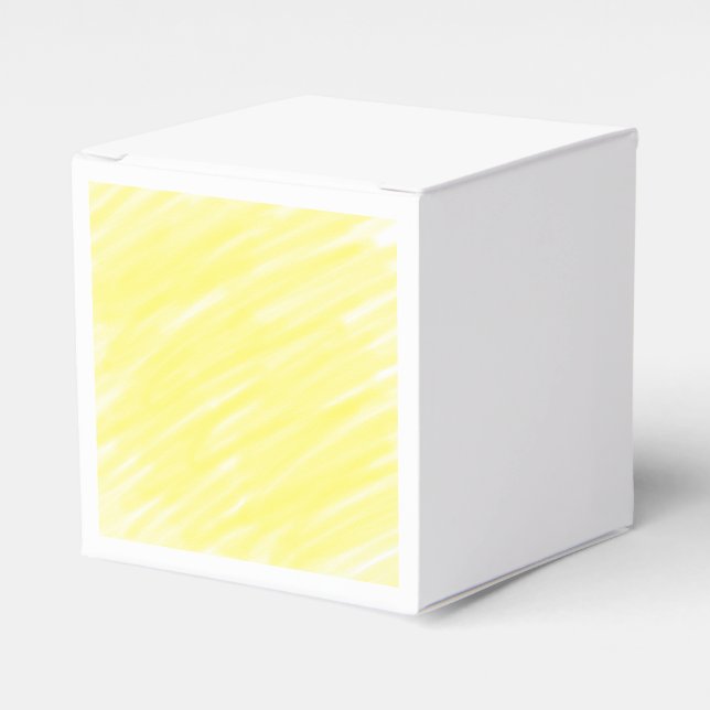 simple minimal solid colour custom yellow pastel a favor box (Front Side)