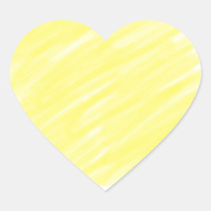 simple minimal solid colour custom yellow pastel a heart sticker