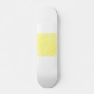 simple minimal solid colour custom yellow pastel a skateboard