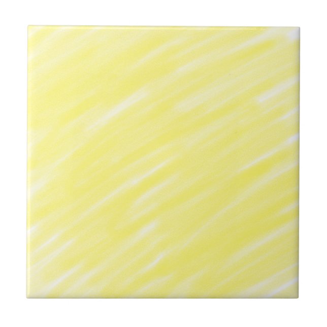 simple minimal solid colour custom yellow pastel a tile (Front)