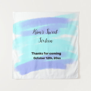 SIMPLE MINIMAL sweet sixteen elegant custom modern Tapestry