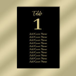 Simple Minimal Table Number Seating Chart<br><div class="desc">Simple Minimal Table Number Seating Chart.</div>