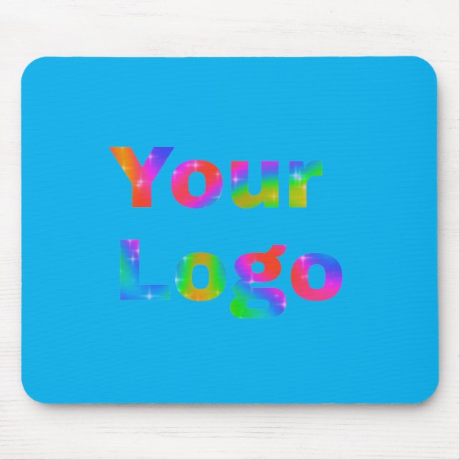 SIMPLE MINIMAL TEXT LOGO HERE CUSTOM LOGO   MOUSE  PAD (Front)