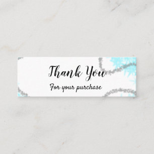 simple minimal text style business thank you card