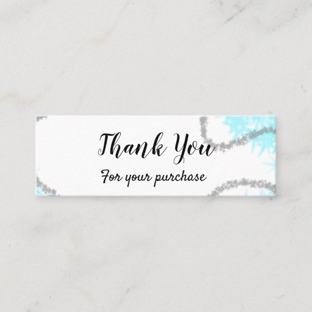 simple minimal text style business thank you card (Front)