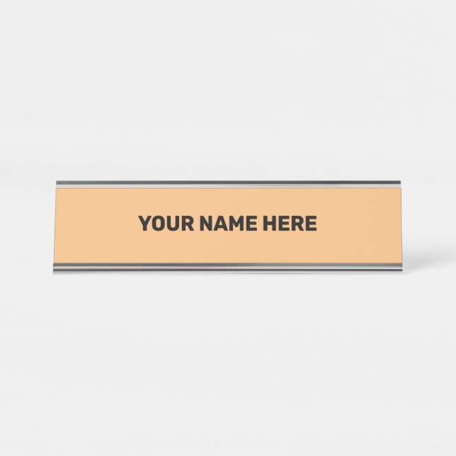 SIMPLE MINIMAL TEXT STYLE DOOR SIGN (Front)