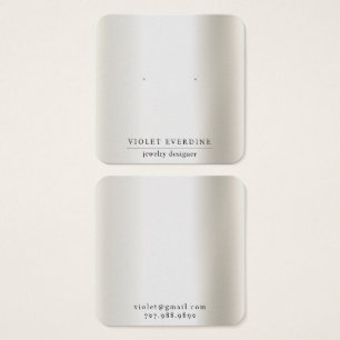 Simple Minimal Typography Earring Display Card