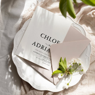 Simple Minimal Wedding Invitation