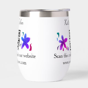 Simple minimal wedding website Q R code add name y