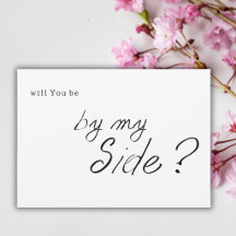Simple Minimal Will You Be My Bridesmaid Proposal 
