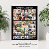 Simple Minimalist 45 Photo Collage Personalized