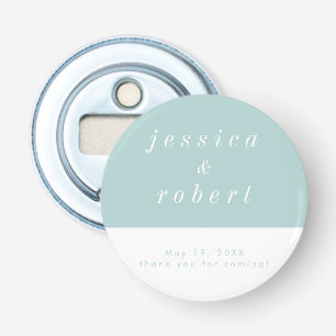 Simple Minimalist Airy Pastel Wedding Bottle Opener