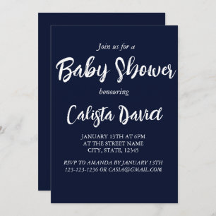 Simple minimalist baby shower sprinkle inviation i invitation