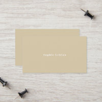 Simple Minimalist Beige