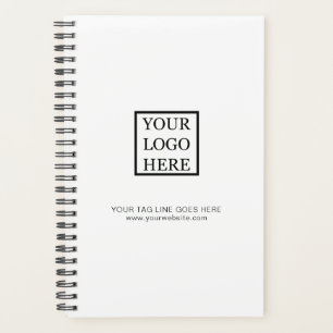 Simple Minimalist Black and White Business Logo Planner
