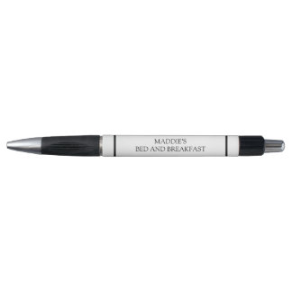 Simple Minimalist Black and White Monogram Pen