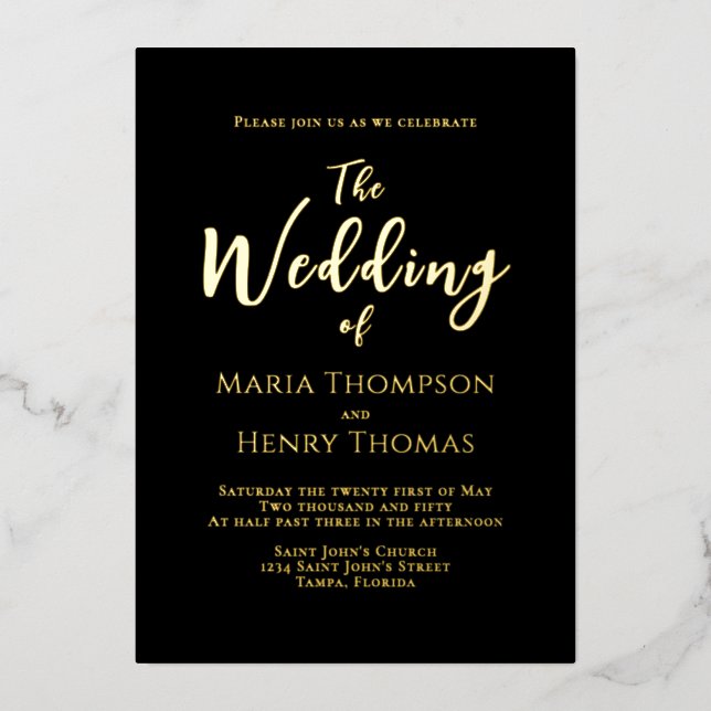 Simple Minimalist Black Script Calligraphy (Front)