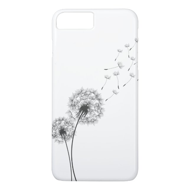 Simple Minimalist Blowing Dandelion | Phone Case (Back)